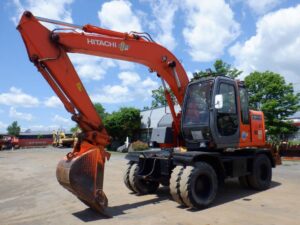 Hitachi Wheel Excavator, EX125WD-5, 2001