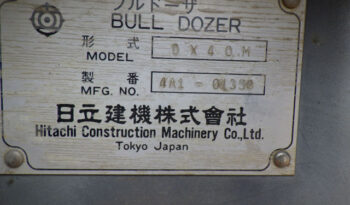 Hitachi Bulldozer, DX40M, 1993 full