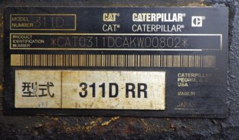 Caterpillar Excavator, 311D, 2011 full