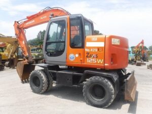 Hitachi Excavator, ZX125W, 2007