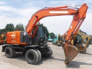 Hitachi Excavator, ZX125W, 2007