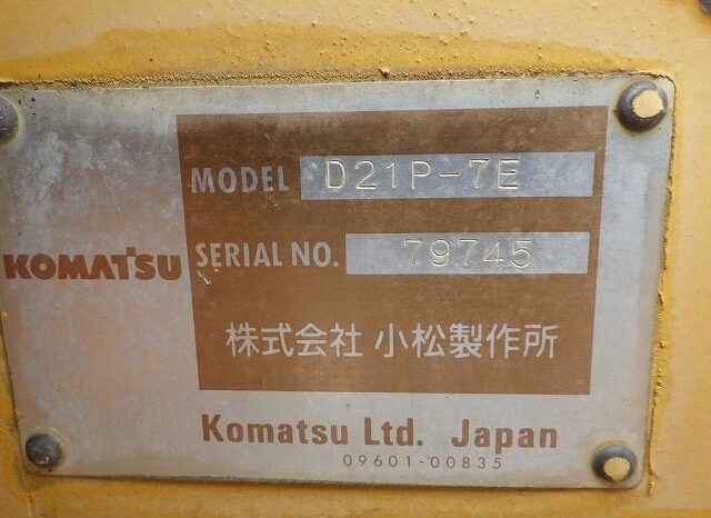 Komatsu Bulldozer, D21P-8, 2003 full