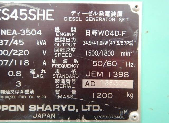 Generator, NES45SHE full