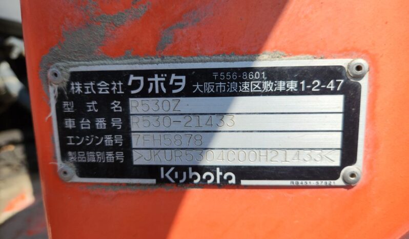 Kubota Wheel loader, R530Z full